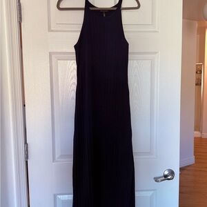 White House Black Market Navy Midi Dress
